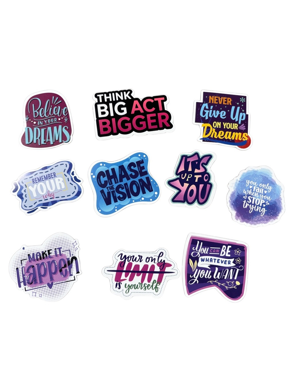 🔥Follow Your Dreams Stickers 10 Pack
